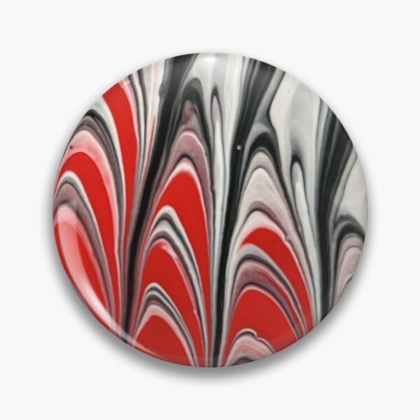 Item preview, Rojo - ondas blancas y negras. designed and sold by Hmelliger.