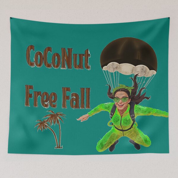 Item preview, Free fall from a coconut tree designed and sold by Hen-C-Art.