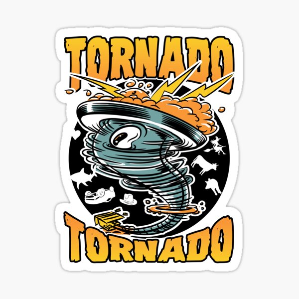 Vista previa del artículo con la obra «tornado tornado», diseñado y vendido por eShirtLabs.