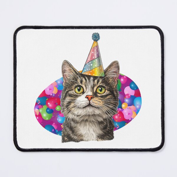 Item preview, Maxine the Party Queen - Festive Party Hat Feline designed and sold by zwrohn.