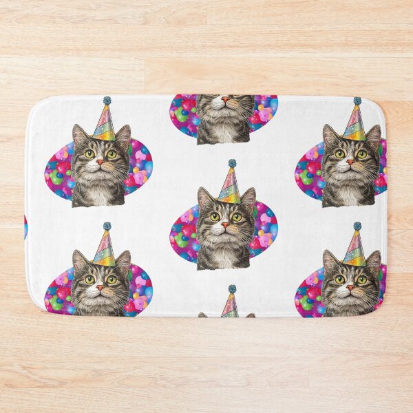 Item preview, Maxine the Party Queen - Festive Party Hat Feline designed and sold by zwrohn.
