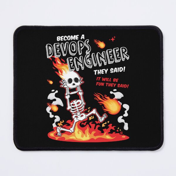 Item preview, Become a DevOps Engineer They Said Funny IT Professional designed and sold by Uppercase Tees.