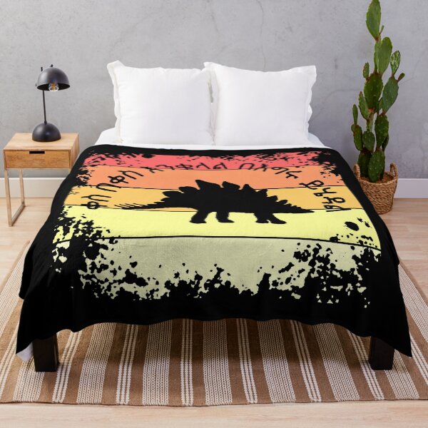 Item preview, Amharic Proverb with Sunset-Themed Background: Stegosaurus Silhouette designed and sold by BReinbold.