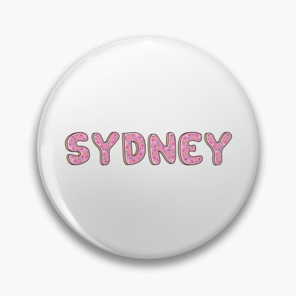 Item preview, Sydney Name word Shaped Like Pink Donuts  designed and sold by DonutsWords.