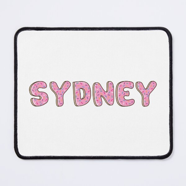 Item preview, Sydney Name word Shaped Like Pink Donuts designed and sold by DonutsWords.