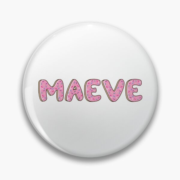 Item preview, Maeve Name word Shaped Like Pink Donuts  designed and sold by ITCHAWAWAA.