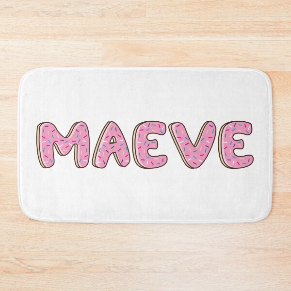 Item preview, Maeve Name word Shaped Like Pink Donuts  designed and sold by DonutsWords.