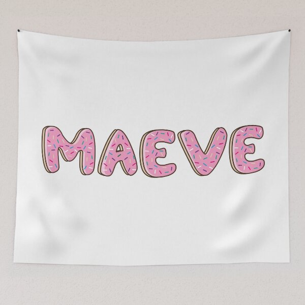 Item preview, Maeve Name word Shaped Like Pink Donuts  designed and sold by DonutsWords.