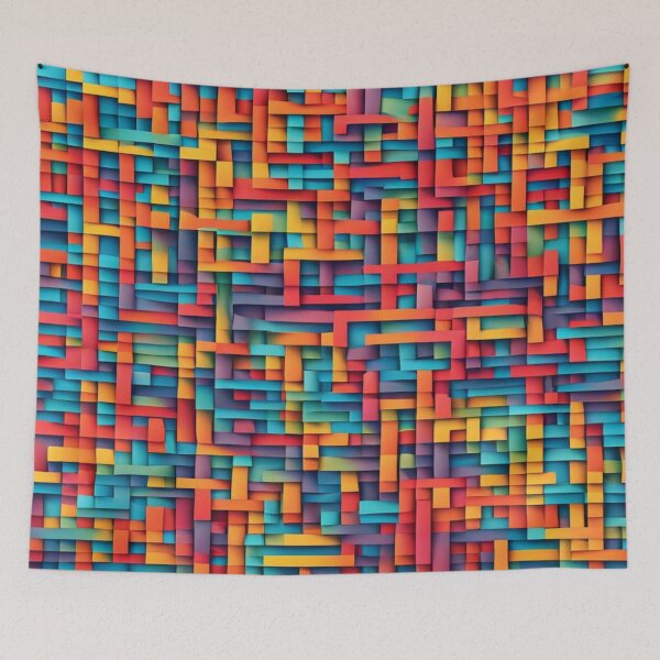 Item preview, Abstract Colorful Woven Pattern designed and sold by calibrit.