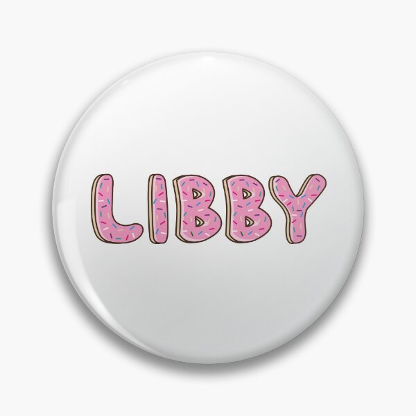 Item preview, libby Name word Shaped Like Pink Donuts designed and sold by DonutsWords.