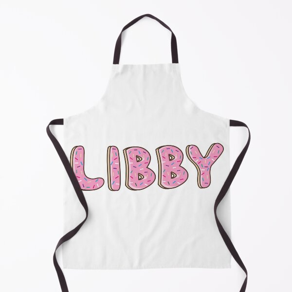 Item preview, libby Name word Shaped Like Pink Donuts  designed and sold by DonutsWords.