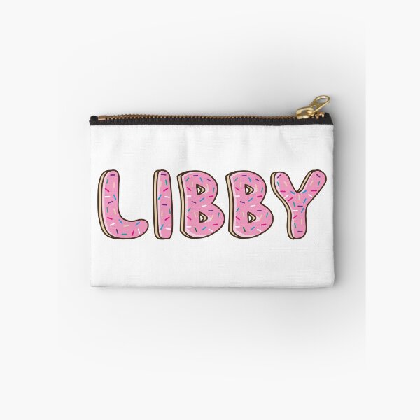 Item preview, libby Name word Shaped Like Pink Donuts designed and sold by ITCHAWAWAA.