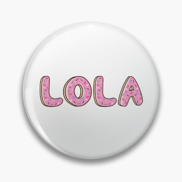 Item preview, lola Name word Shaped Like Pink Donuts  designed and sold by DonutsWords.