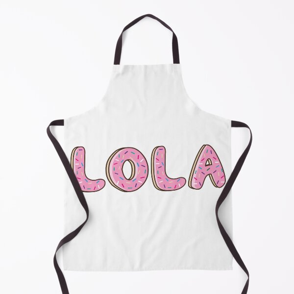 Item preview, lola Name word Shaped Like Pink Donuts  designed and sold by DonutsWords.