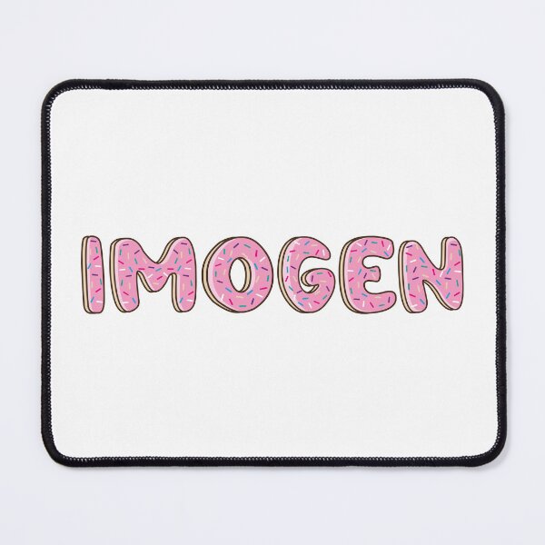 Item preview, imogen Name word Shaped Like Pink Donuts designed and sold by DonutsWords.