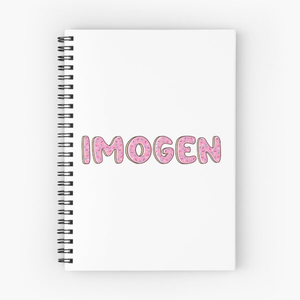 Item preview, imogen Name word Shaped Like Pink Donuts designed and sold by ITCHAWAWAA.