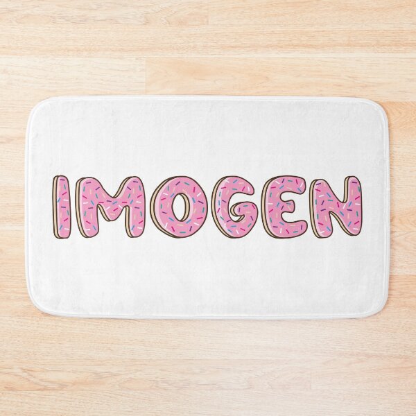 Item preview, imogen Name word Shaped Like Pink Donuts  designed and sold by DonutsWords.