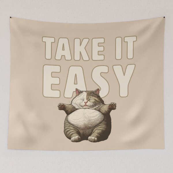 Item preview, take it easy funny cat designed and sold by La Loca.