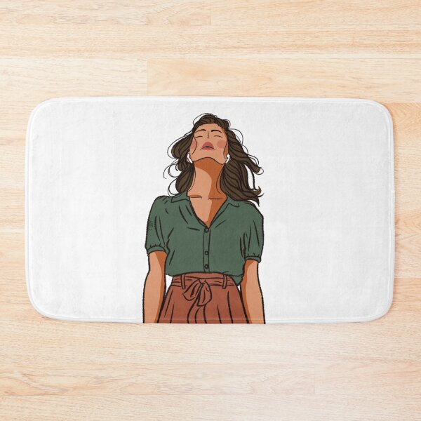 Item preview, A woman looking up and wearing AirPods  designed and sold by Hessah-HA.