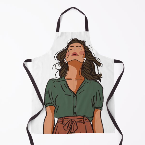 Item preview, A woman looking up and wearing AirPods  designed and sold by Hessah-HA.