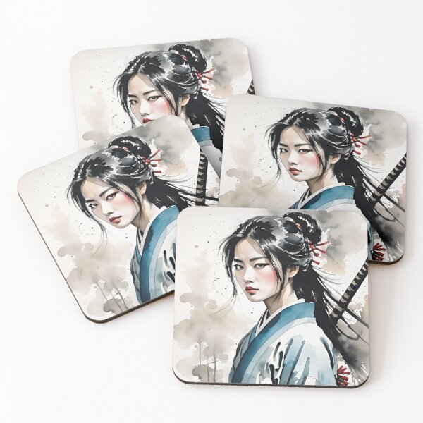 Item preview, Samurai woman warrior poster designed and sold by ShenGha-design.