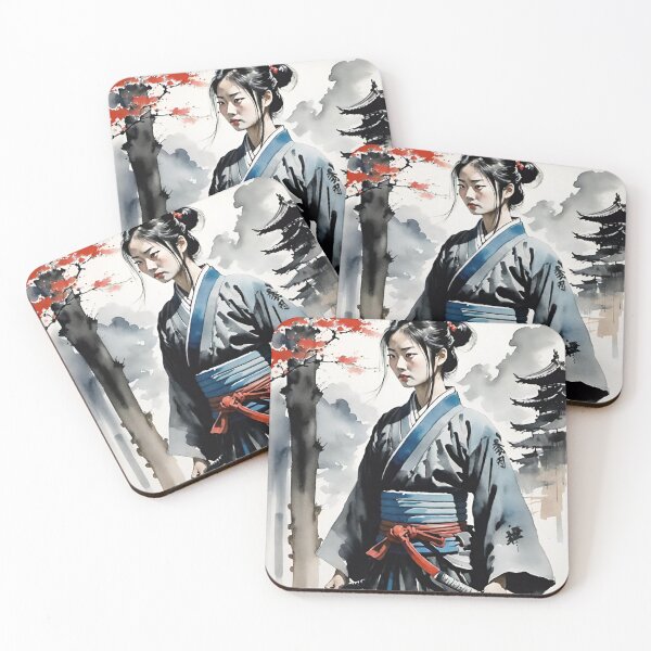Item preview, Samurai woman warrior poster designed and sold by ShenGha-design.