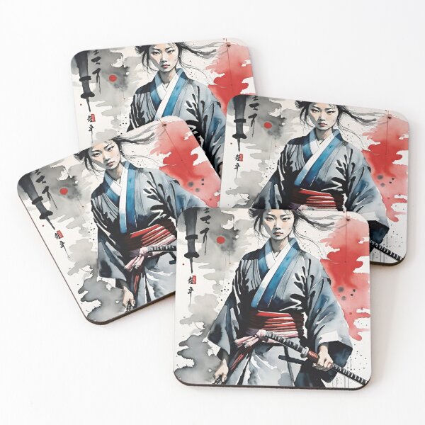 Item preview, Samurai woman warrior poster designed and sold by ShenGha-design.