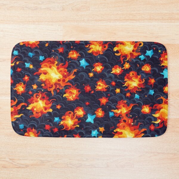 Item preview, Abstract Fireballs Night Sky Pattern designed and sold by calibrit.