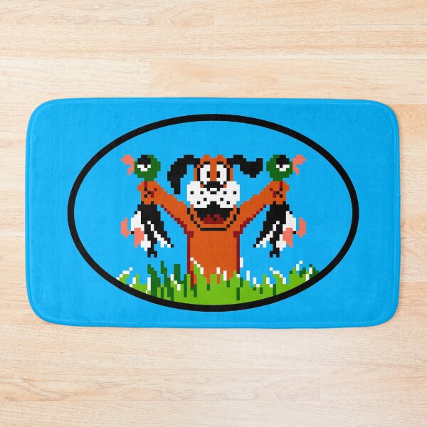 Item preview, Duck Hunt Dog with 2 Ducks Oval Sticker designed and sold by BlueSkyTheory.