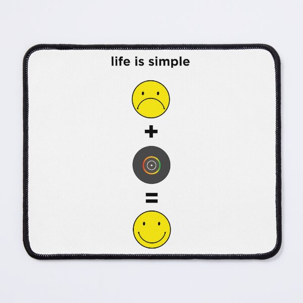 Item preview, DJ and Musicians T-Shirt - Life is Simple Equation with Vinyl Record designed and sold by paulo silveira.