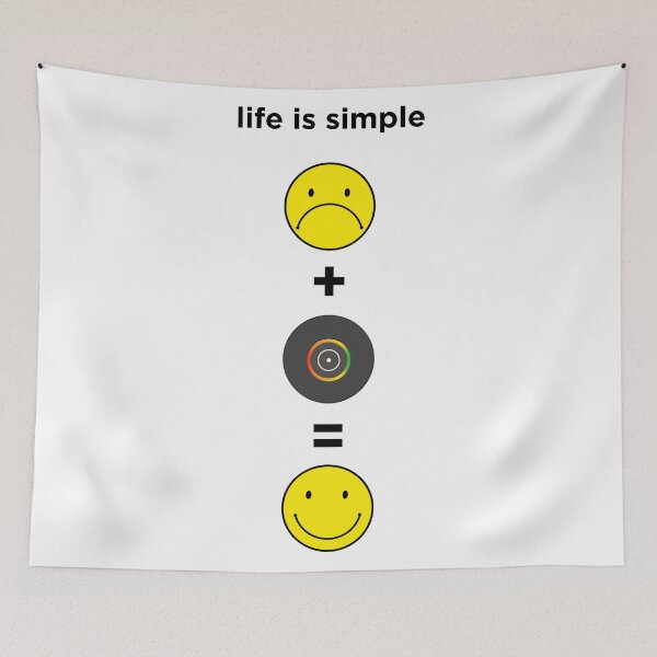 Item preview, DJ and Musicians T-Shirt - Life is Simple Equation with Vinyl Record designed and sold by paulo silveira.