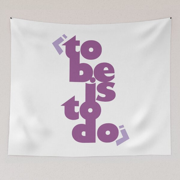 Item preview, To be is to do Lettering Design designed and sold by Khotekmei.