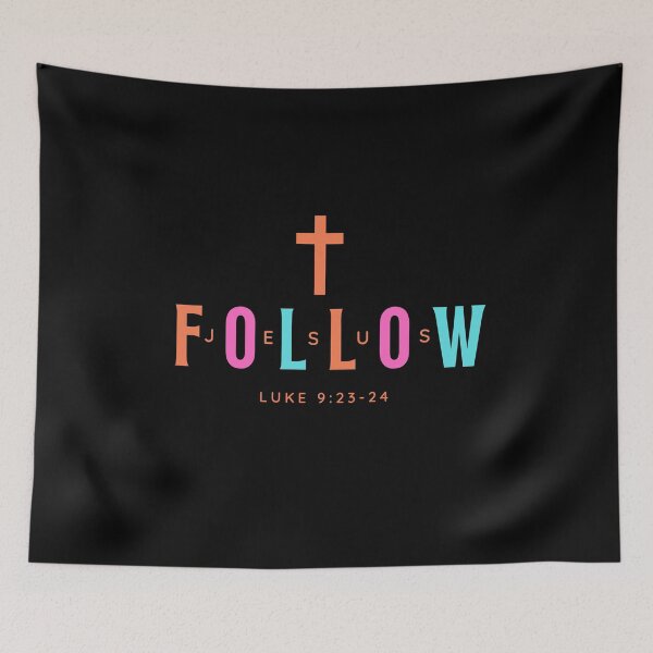 Item preview, Follow Jesus Colorful Bible Verse,Christian Men Godly Quotes, Inspirational  Christian Woman Design designed and sold by mattlee20.