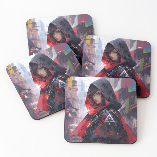 Item preview, Urban Cyberpunk Assassin Anime Girl designed and sold by bubblegoth.