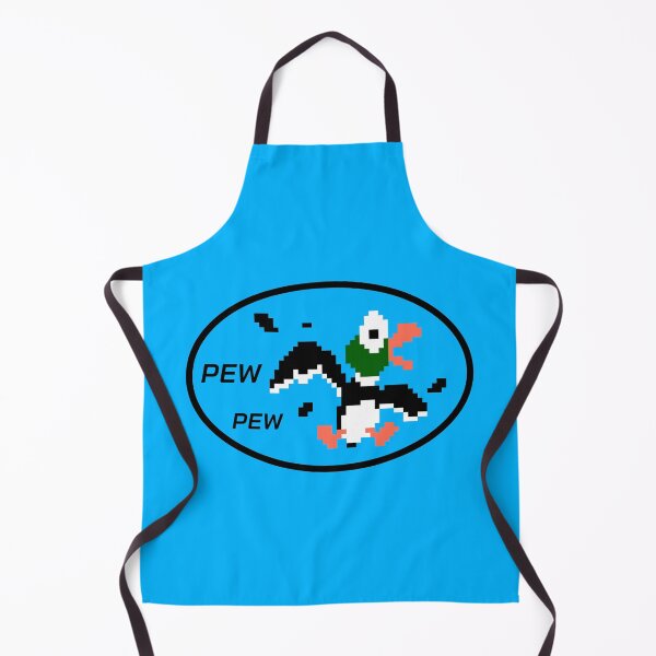 Item preview, Duck Hunt Pew Pew Duck Oval Sticker designed and sold by BlueSkyTheory.