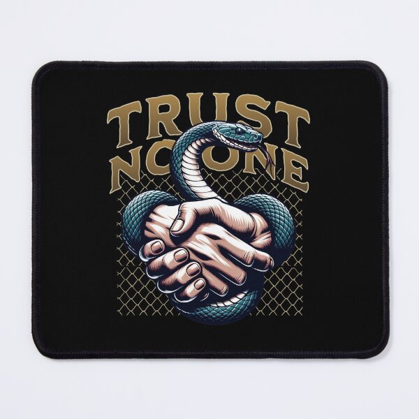 Item preview, Trust No One Snake Handshake Design designed and sold by Karma-n-Chaos.