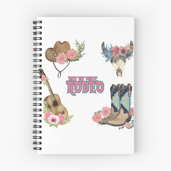 Item preview, Worn in cowboy boots. Floral with pink wild flowers. Boho cowgirl designed and sold by Invisible-Cult.
