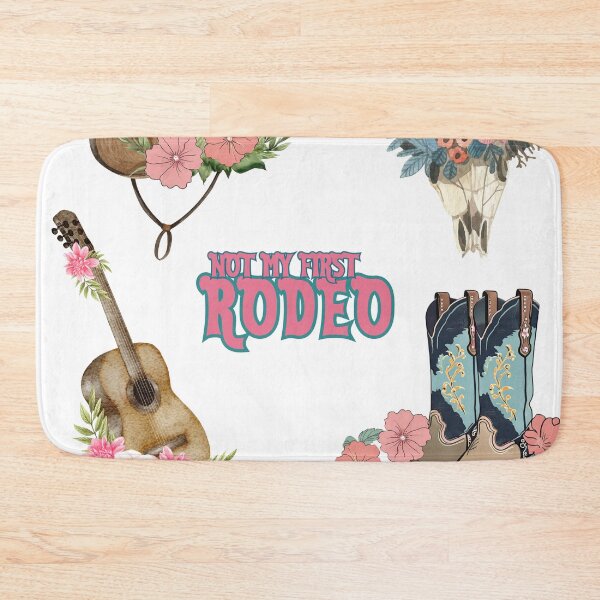 Item preview, Worn in cowboy boots. Floral with pink wild flowers. Boho cowgirl designed and sold by Invisible-Cult.