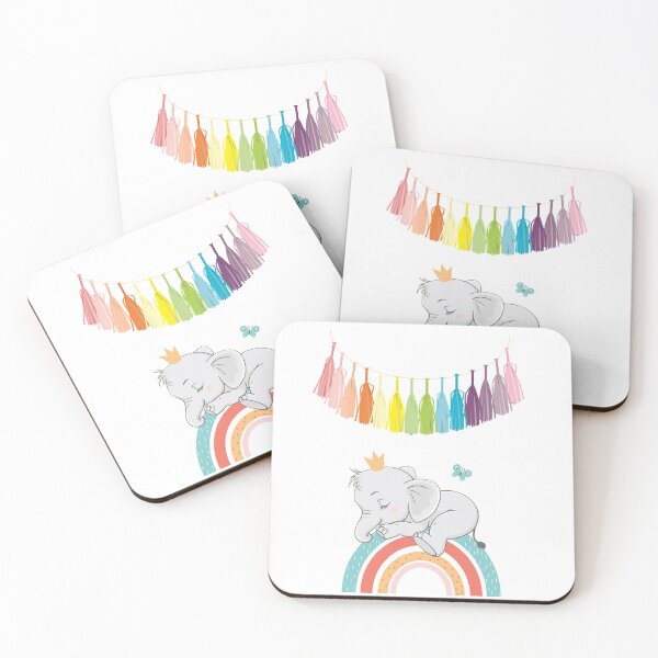 Item preview, Colorful fairy tale baby elephant designed and sold by Galaxy-silver.