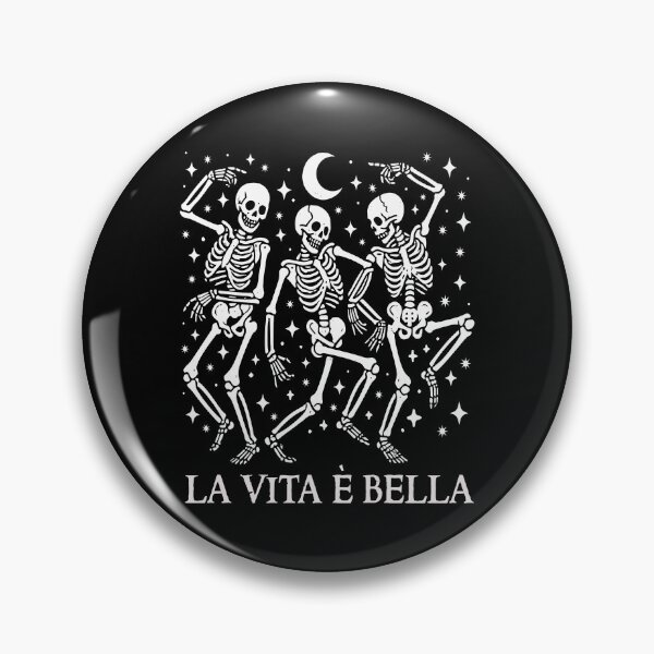 Item preview, La Vita E Bella Italian Quote Ognissanti Funny Halloween Dancing Skeletons Costume  designed and sold by Bad Kitty Designz.