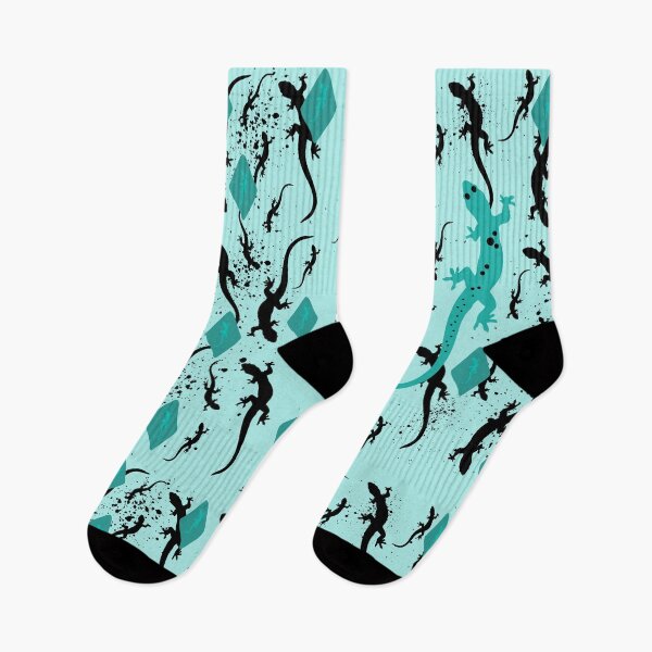 Item preview, Gecko Lizard Pattern in Turquoise  designed and sold by fontspree.
