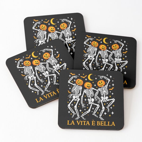 Item preview, La Vita E Bella Italian Quote Ognissanti Dancing Skeletons Funny Halloween Costume  designed and sold by Bad Kitty Designz.