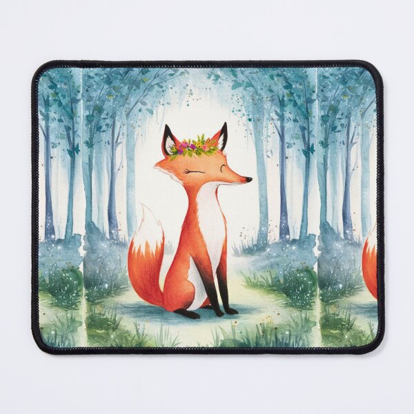 Item preview, Whimsical Fox. Fantasy fox, magical forest, enchanting woodland, vintage fox designed and sold by FoxVibes.