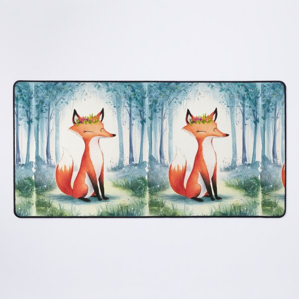 Item preview, Whimsical Fox. Fantasy fox, magical forest, enchanting woodland, vintage fox designed and sold by FoxVibes.