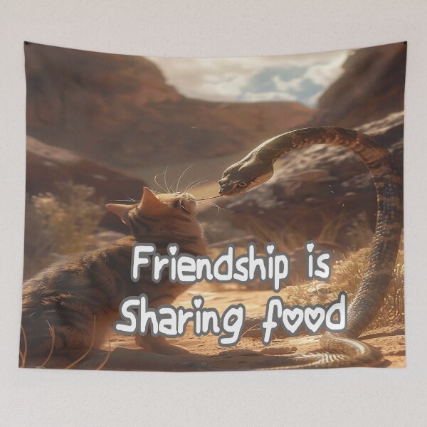 Item preview, Friendship Is Sharing Food designed and sold by Surreallytee.