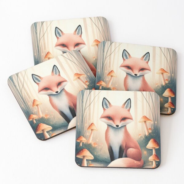 Item preview, Whimsical Fox. Fantasy fox, magical forest, enchanting woodland, vintage fox designed and sold by FoxVibes.