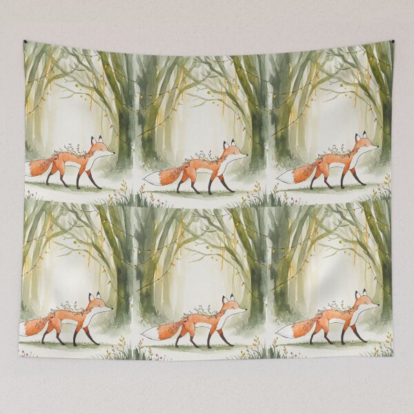 Item preview, Whimsical Fox. Fantasy fox, magical forest, enchanting woodland, vintage fox designed and sold by FoxVibes.