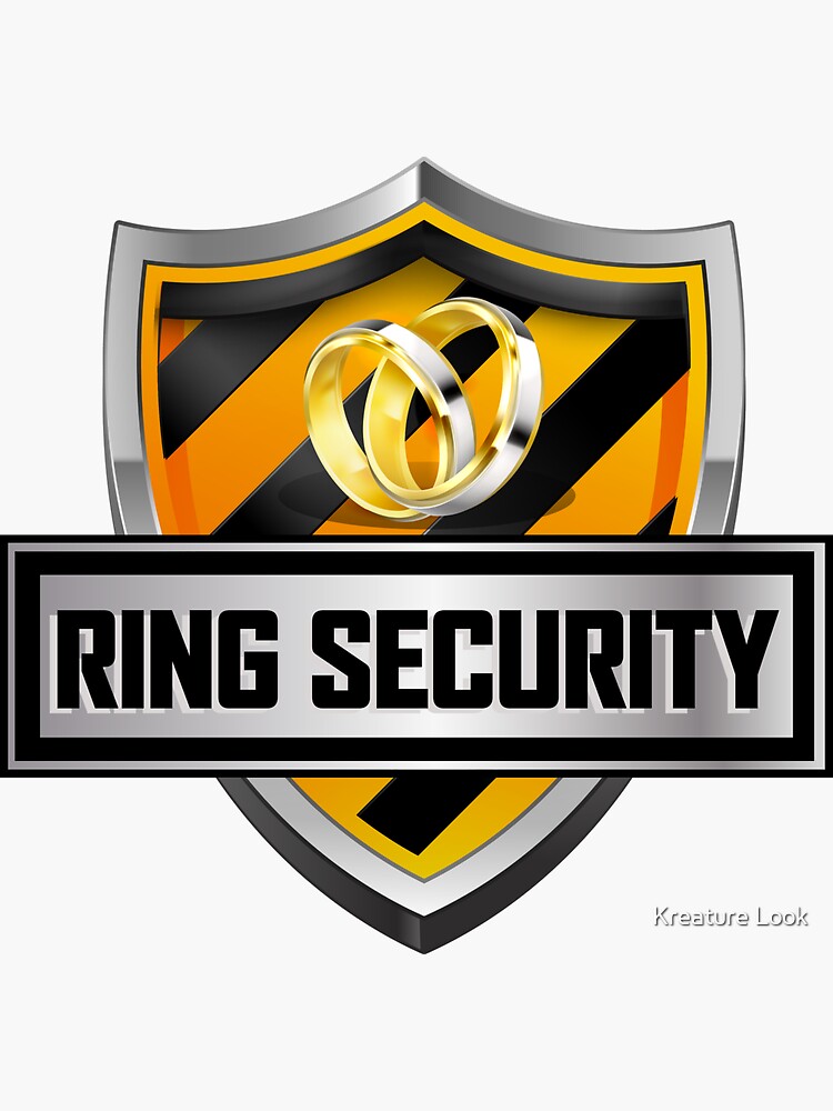 Ring security hot sale sticker