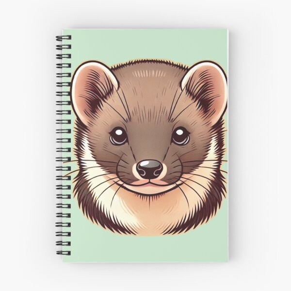 Item preview, Adorable Pine Marten Illustration designed and sold by CritterManiaUK.