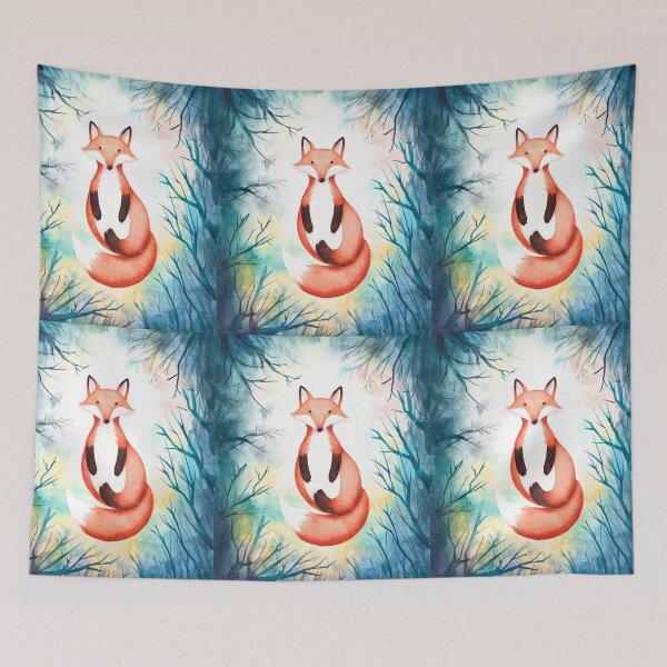 Item preview, Whimsical Fox. Fantasy fox, magical forest, enchanting woodland, vintage fox designed and sold by FoxVibes.